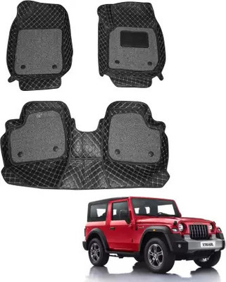 Trikuta Leather 7D Mat For  Mahindra Thar(Black)