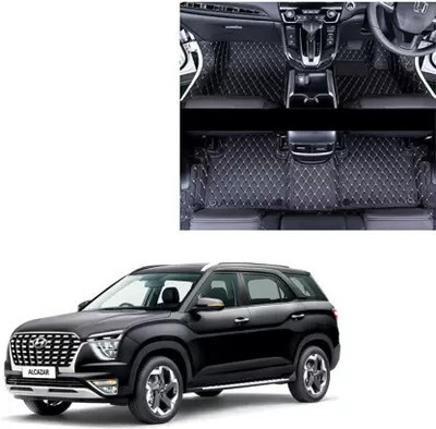 Trikuta PVC 7D Mat For  Hyundai Alcazar(Black)