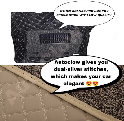 Autoclow Leatherite 7D Mat For  Maruti Suzuki Ertiga(Beige)