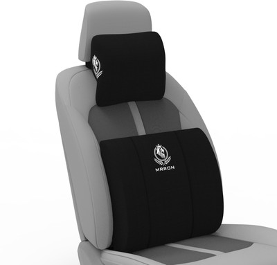 MRRON EVOOQUE Memory Foam Neck Rest & Big Lumbar Support For Car or Office Chair Back / Lumbar Support