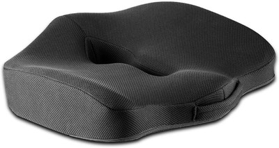 araami Memory Foam Orthopaedic Pillow Pack of 1 Solid ComfortPro – premium-level design for office and travel(Black)