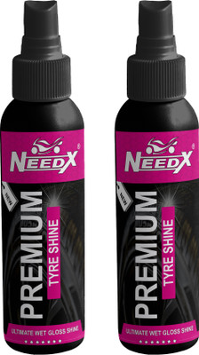 NEEDX TYRE SHINER (100 ML +100 ML) 200 ml Wheel Tire Cleaner(Pack of 2)