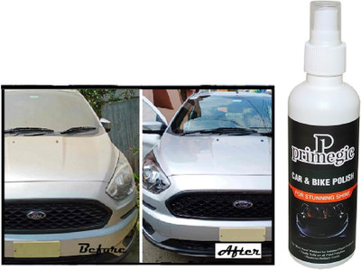 PRIMEGIC Liquid Car Polish for Exterior, Dashboard, Chrome Accent, Bumper, Headlight, Leather, Metal Parts, Windscreen(200 ml, Pack of 1)