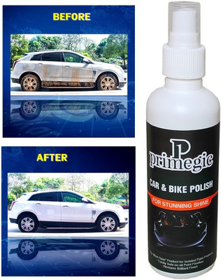 PRIMEGIC Liquid Car Polish for Headlight, Leather, Metal Parts, Windscreen, Exterior, Dashboard, Chrome Accent, Bumper(200 ml, Pack of 1)