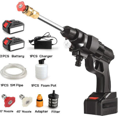 Yogmaan Handheld Electric Water Gun ,Portable Gun with 2 Rechargeable Batteries Pressure Washer