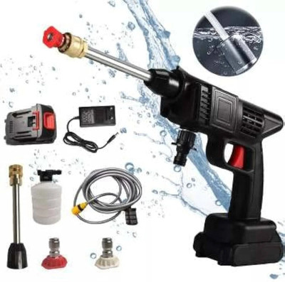 KINGFORU CAR Pressure Water Spray Gun, 48V Lithium Battery Lasting for 60 Mins Pressure Washer