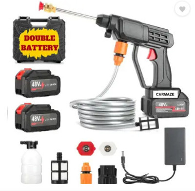 Kigato 6 in 1 Nozzle Car Washer High Pressure (2 BETTRY) Spray Gun 0 L Hand Held Sprayer(Pack of 1)