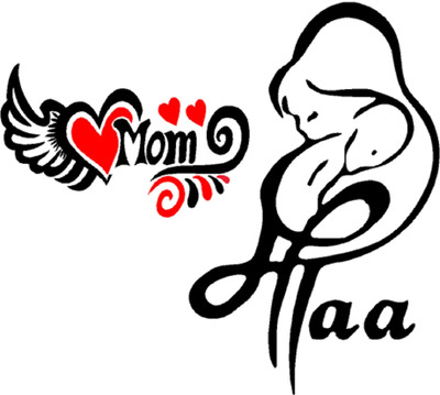 AarnaDecals Sticker & Decal for Car & Bike(Black)