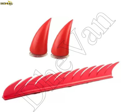 DheVan Helmet Mohawk for Bike(Red)