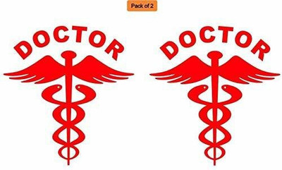 Signkart Sticker & Decal for Car & Bike(Red)