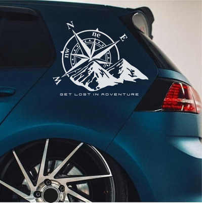 Gradepth Sticker & Decal for Car(White)