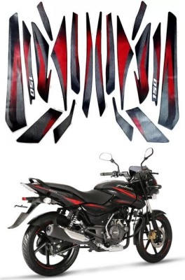 Voiture Sticker & Decal for Bike(Black, Red)