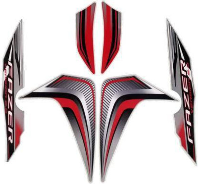 Ultimate Vision Sticker & Decal for Bike(Red, Black, Silver)