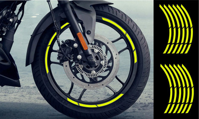 Badal Graphics Sticker & Decal for Bike(Yellow)