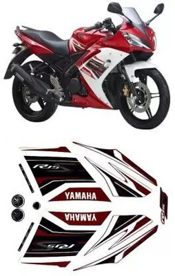 GANNET Sticker & Decal for Car & Bike(Maroon)