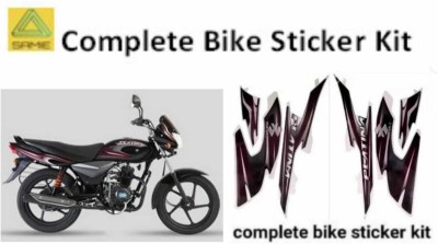 SAMIE Sticker & Decal for Bike(Maroon)