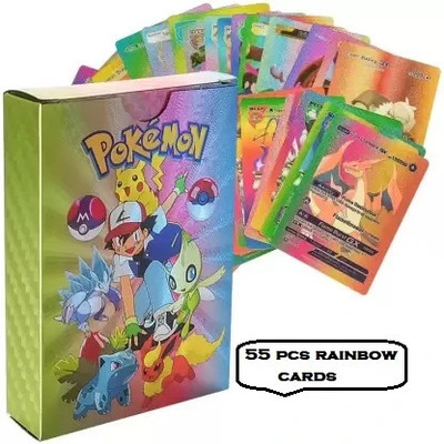 CrazyBuy 55 Rainbow Cards Deck Box(V, GX, EX & Basic)(rainbow)