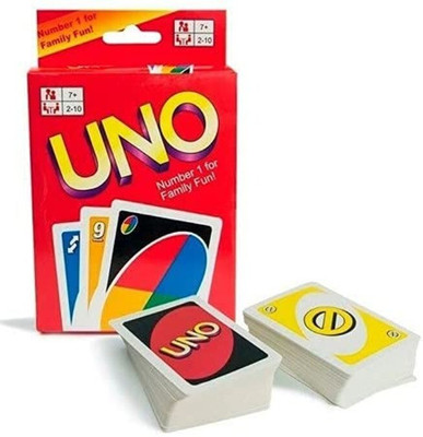Jovie UNO Fun card (Pack of 108 Cards ) (Multicolor)(Red) - PaisaWapas