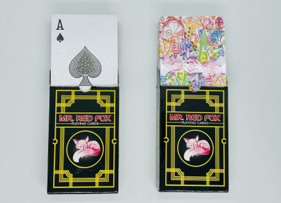 wizerdy MR. REDFOX Mark Card Deck Magic Trick (Set of 2 Packs)(Multicolor)