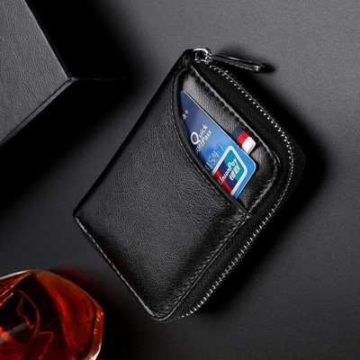 watchstar Men Casual, Formal Black Genuine Leather Wallet(9 Card Slots)