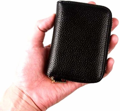 deadlook Leather 12 Card Holder(Set of 1, Black)