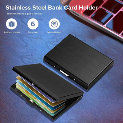 Royal Craft 6 Card Holder(Set of 1, Black)