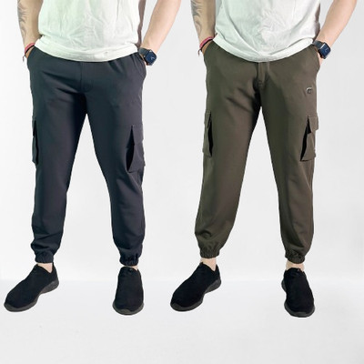 COZYCOVE Solid Men Multicolor Track Pants