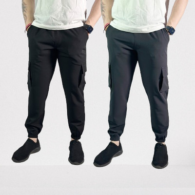 COZYCOVE Solid Men Multicolor Track Pants