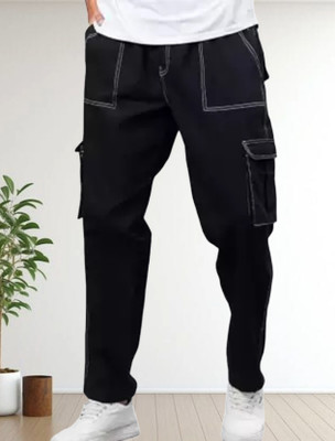 Nalaka Loose Fit Men Black Jeans