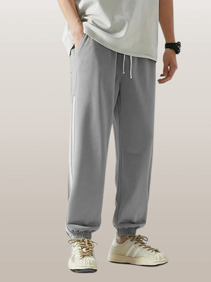 Kesaria Textile Company Solid Men Grey Track Pants