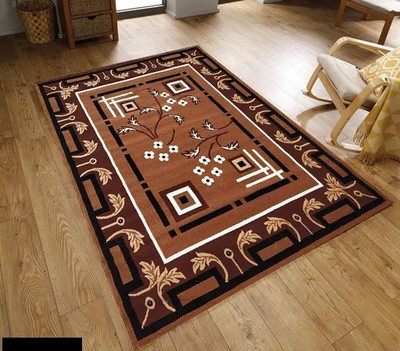 SM Handloom CARPET Multicolor Silk Carpet(3 ft,  X 5 ft, Rectangle)