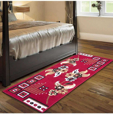 KAYNAT CARPET Red, Multicolor Acrylic Runner(2 ft,  X 5 ft, Rectangle)