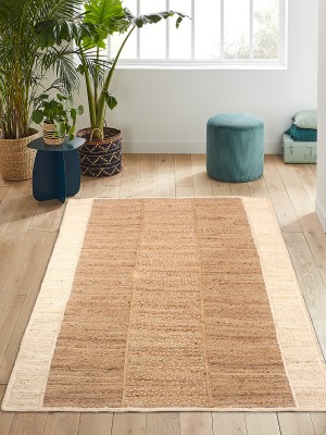 Nirmal Home Beige Jute Carpet(152.4 cm,  X 213.36 cm, Rectangle)
