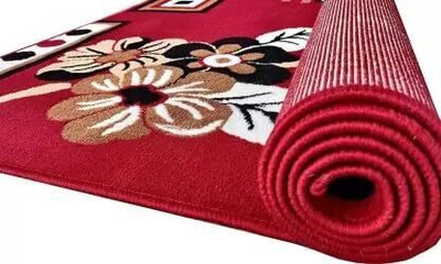 Sana Carpet Red Silk Carpet(152 cm,  X 210 cm, Rectangle)