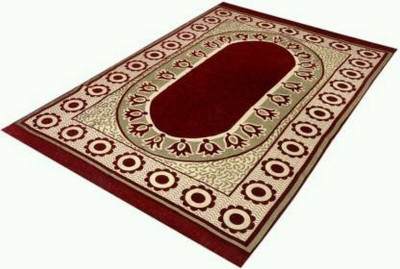 MSB FAB Maroon Polyester, Chenille Carpet(140 cm,  X 210 cm, Rectangle)
