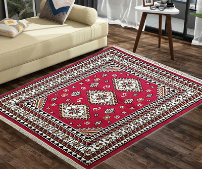 Hallolo Multicolor Blended Carpet(5 ft,  X 7 ft, Rectangle)