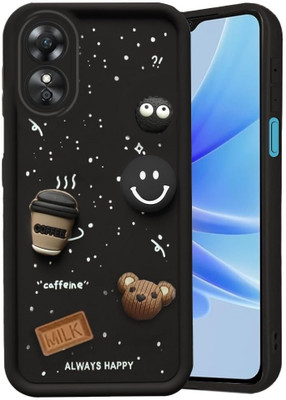 COVERBLACK Back Cover for OPPO CPH2577 / Oppo_A58 4G(Black, Flexible, Pack of: 1)