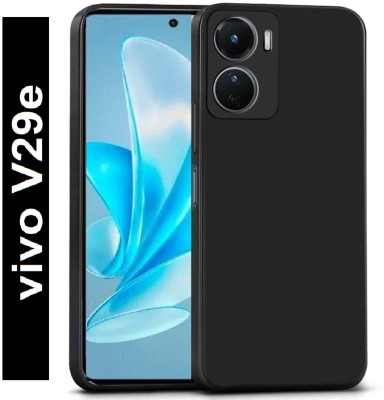 LILLIPUT Back Cover for Vivo V29e, Vivo V29e 5G(Black, Grip Case, Silicon, Pack of: 1)