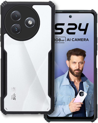 ADI Creations Back Cover for itel S24(Black, Camera Bump Protector, Pack of: 1)