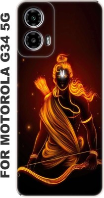 MorePrint Protective Case for Motorola G34 5G Back cover 3152(Multicolor, Silicon, Pack of: 1)