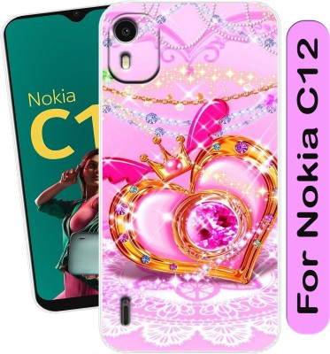 Unitrend Back Cover for Nokia C12(Multicolor, Flexible, Silicon, Pack of: 1)