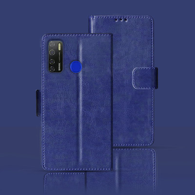 Kalua Mall Flip Cover for TECNO SPARK 5 PRO(Blue, Pack of: 1)