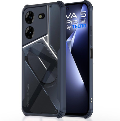 Foncase Back Cover for Tecno Pova 5 Pro 5G(Transparent, Camera Bump Protector, Pack of: 1)