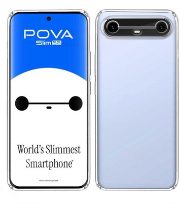 Coverage Back Cover for Tecno KM9 / Pova Slim 5G | Soft Micro fiber | Flexible & Durable Back Case(Transparent, Rugged Armor, Silicon, Pack of: 1)