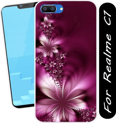 SmartGoldista Back Cover for Realme C1(Transparent, Flexible, Silicon, Pack of: 1)