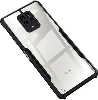 EitanshaKart Back Cover for POCO M2 Pro, Redmi Note 10 Lite, Redmi Note 9 Pro, Redmi Note 9 Pro Max(Black, Transparent, Shock Proof, Pack of: 1)