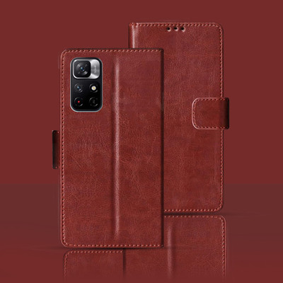 Kalua Mall Flip Cover for Redmi Note 11T 5G(Maroon, Pack of: 1)