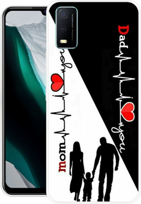 Shree Shyam Back Cover for Vivo Y3s(Black, White, Grip Case, Silicon, Pack of: 1)
