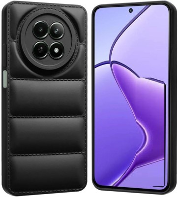 COVERBLACK Back Cover for Realme RMX3998 / 12x / 12 5G(Black, Grip Case, Silicon, Pack of: 1)