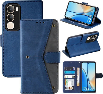 Shoyar Flip Cover for vivo Y29 5G,Vivo Y19s,V2420,vivo Y29 5G(Blue, Pack of: 1)